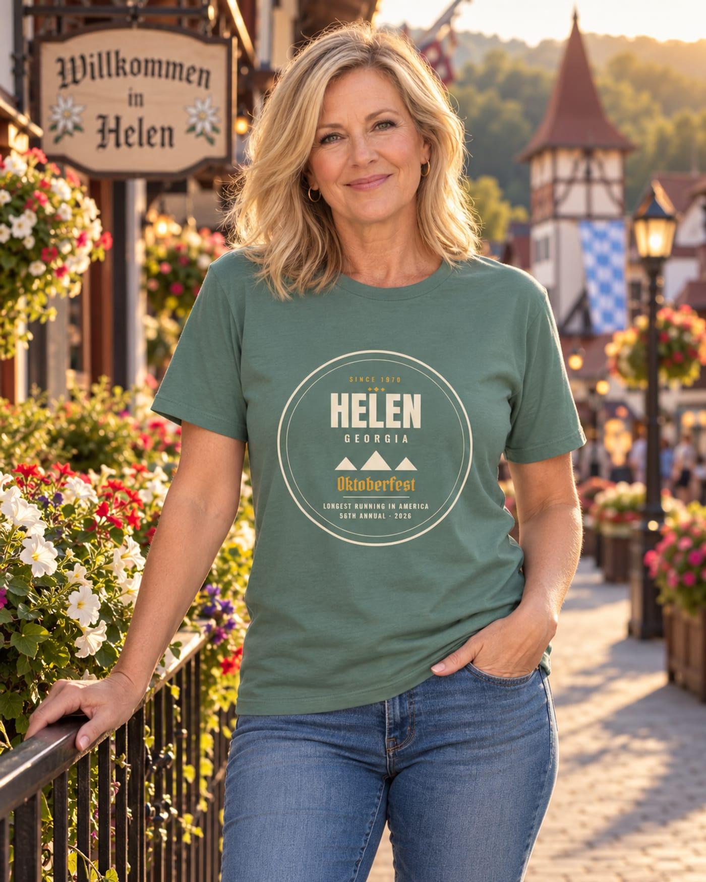 Helen Oktoberfest Crest Tee