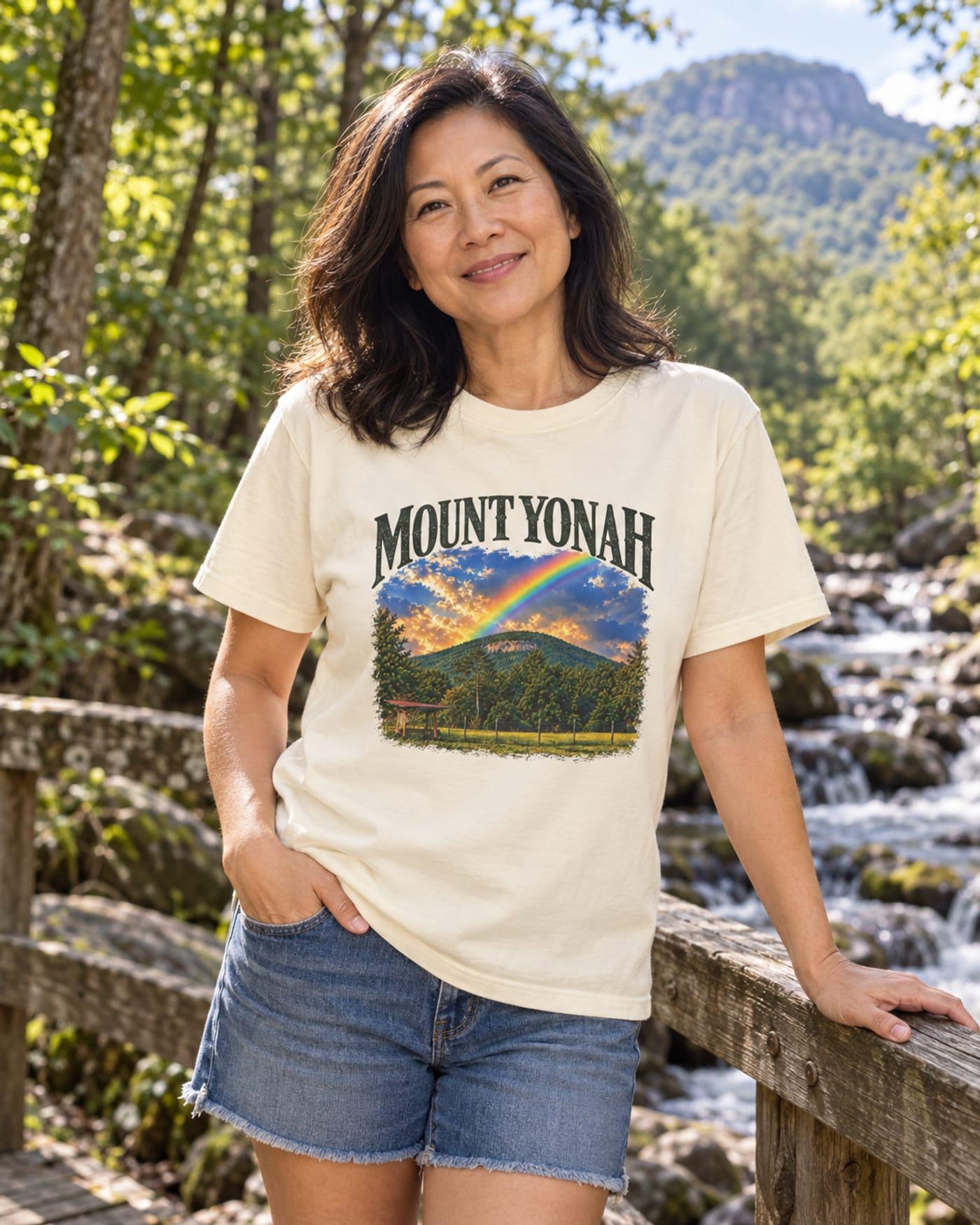 Mount Yonah Tee in Ivory